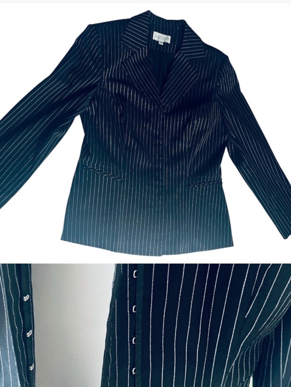 Vintage Lauren Taylor curvy stretchy EVC blazer 16